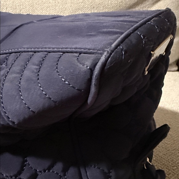 Vera Bradley Navy Quilted Shoulder Bag - Picture 6 of 13